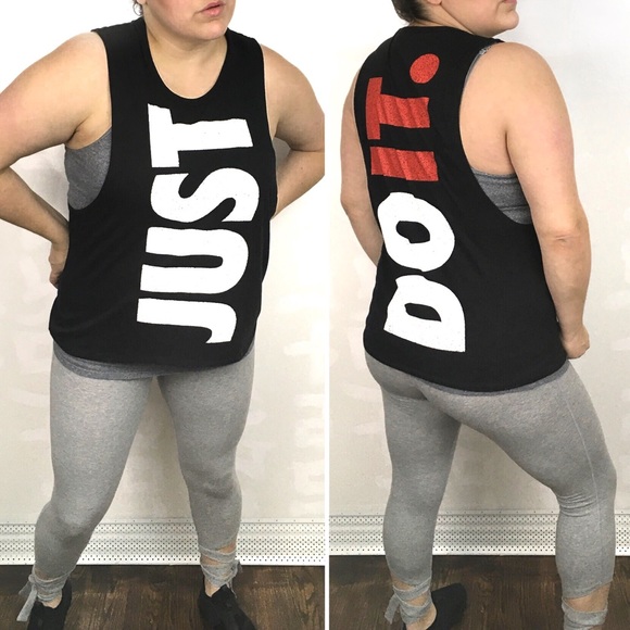 Nike Tops - Nike Just do it loose fit muscle tank top L
